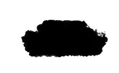 Obraz premium Abstract ink brush stock isolated on transparent PNG file