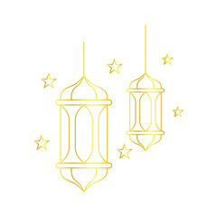 vector illustration of a lamp 