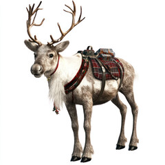 Obraz premium christmas reindeer isolated on white