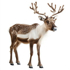deer on white background