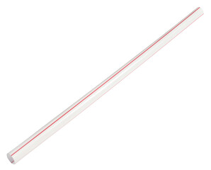 Plastic straws for drinks isolated on a transparent background. Completely in focus. Full depth of field. PNG.