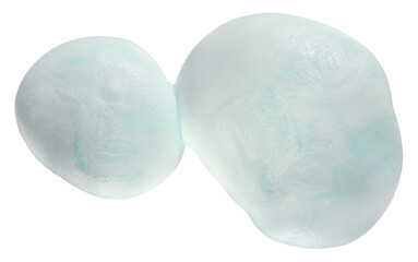 Two piles Gel foam for Shaving isolated on a transparent background. PNG.