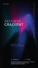 Blue and Pink Gradient Combination with Vibrant Messy Background