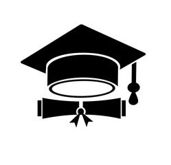 The black toga icon is a special equipment worn by graduates in school graduation ceremonies.