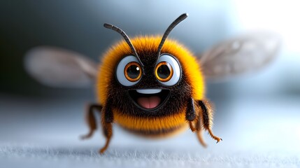 Fototapeta premium bee on a white background