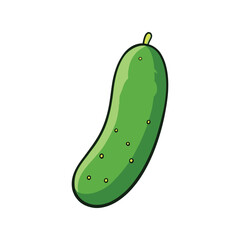 Cucumber vector illustration fresh vegetable organic healthy food icon design

