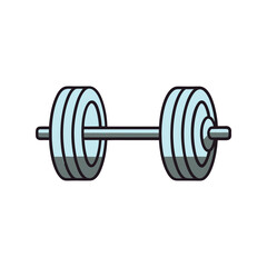 Barbell Vector Illustration — Heavy Gym Equipment