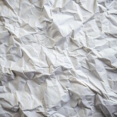 Obraz premium White Crumpled Paper Texture Background