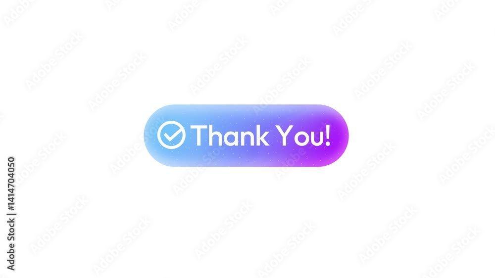 Poster reset password button with a thank you message 4k animation on the white backdrop. security, protect