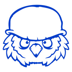 Owl Soldier Military War Helmet Fighter Army Cool
 Isolated Vector Graphic Design Illustration
