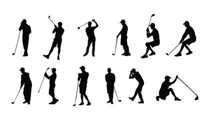 Fototapeta premium Golf player vector design.