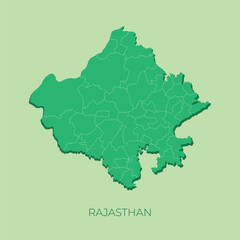 Fototapeta premium Rajasthan Map