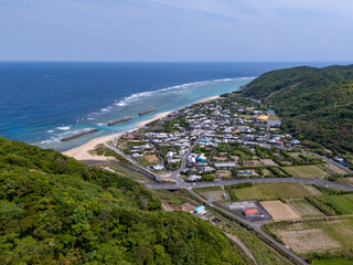 奄美大島　佐仁集落　空撮