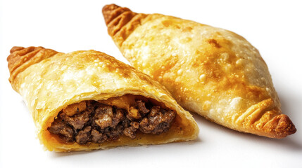Mouthwatering Chilean empanada with flaky crust and savory filling