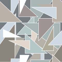 Seamless pattern with triangles