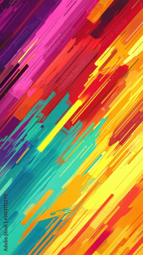 Poster dynamic strokes of vivid color abstract background showcasing artistic expression and modern design 
