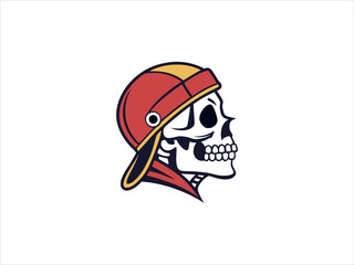 Skull in a Cap  Stylish Graphic Design