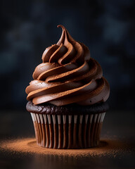 chocolate cupcake, layer cupcake, chocolate dessert, chocolate frosting, sweet cupcake, gourmet cupcake, delicious cupcake, baked dessert, chocolate treat, cupcake with icing, moist cupcake, bakery it