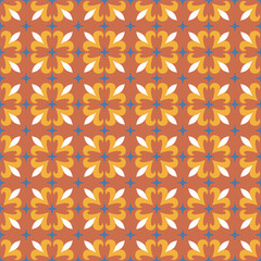 Azulejo tile, seamless pattern, portugues design