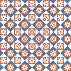 Azulejo tile, seamless pattern, portugues design