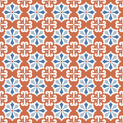 Azulejo tile, seamless pattern, portugues design
