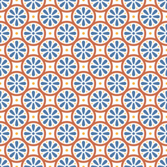 Azulejo tile, seamless pattern, portugues design