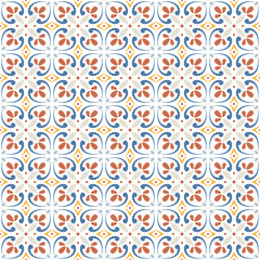 Azulejo tile, seamless pattern, portugues design