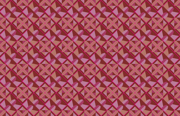 Mexican indian design with tribal ethnic themes on a geometric seamless background Beautiful textile print with native American tribal elements in an ethnic traditional style. Folk fashion from Mexico