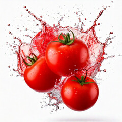 Tomatoes with splash