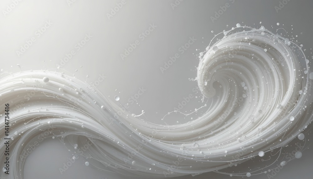 Aufkleber dynamic wave motion artistry abstract studio setting digital artwork minimalist environment high-def