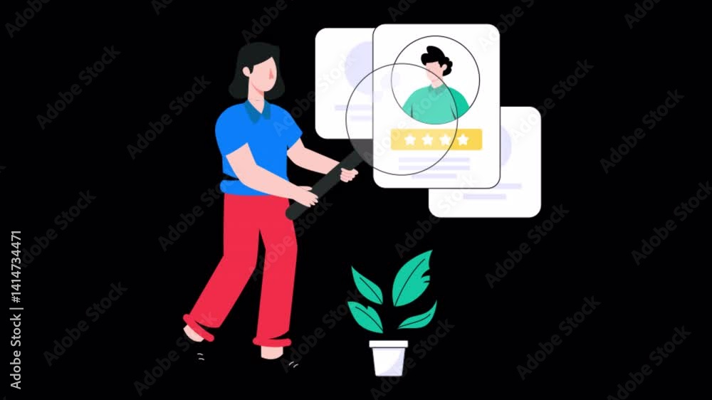 Poster find resource motion graphic rendering with transparent alpha channel and 4k resolution