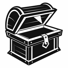 treasure chest vector illustration