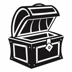 treasure chest vector illustration