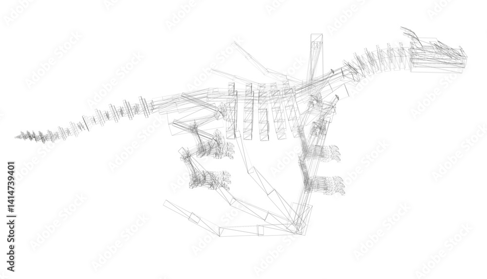 Aufkleber a skeleton is drawn in black and white with a white background. the skeleton is shown in a way that 