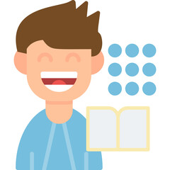 Reading Icon Vector Element