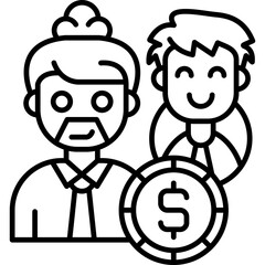 Alms Icon Vector Element
