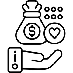 Donation Icon Vector Element
