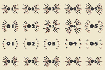 Fototapeta premium イラスト素材：いろいろなフレーム，見出し，吹き出し