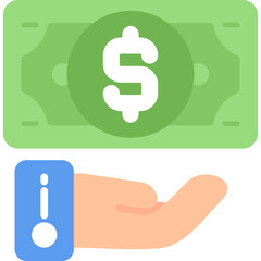 Give Money Icon Vector Element