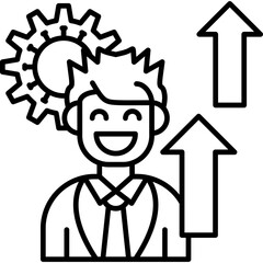 Career Promotion Icon Vector Element