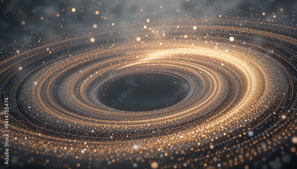 Poster dynamic cosmic event spiraling galaxy formation outer space digital art ethereal environment abstrac
