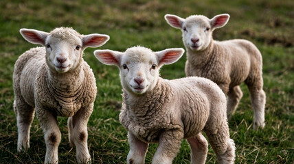 Obraz premium sheep and lambs