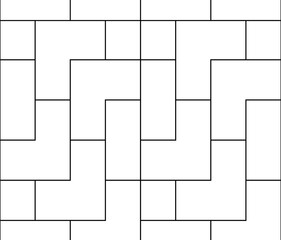 Vector seamless pattern of geometric elements in the form of rectangles, squares.