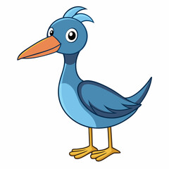 illustration of a cartoon duck