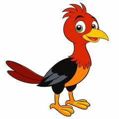 rooster isolated on white background