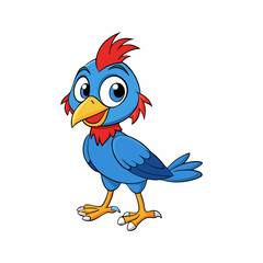 funny parrot cartoon