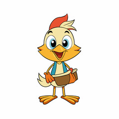 funny parrot cartoon