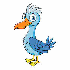 cartoon duck with a smile