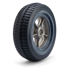 car wheel isolated on transparent background. Car tire 