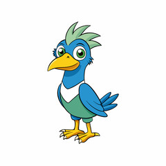 blue bird cartoon